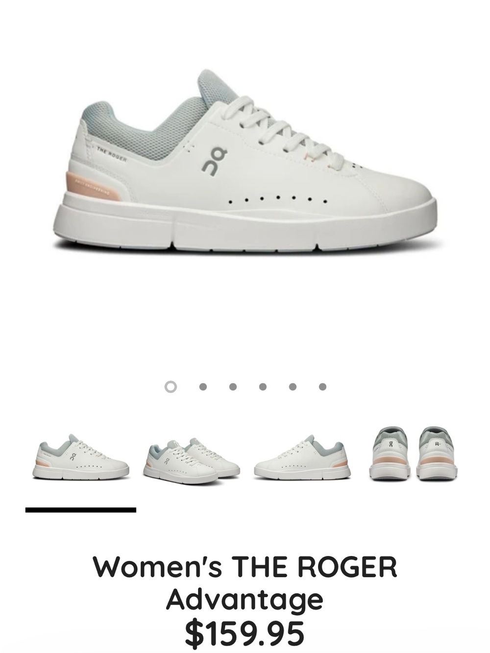 Women's THE ROGER Advantage by ON in White | Rosehip